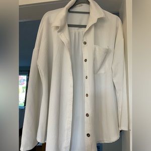 Oversized summer shacket